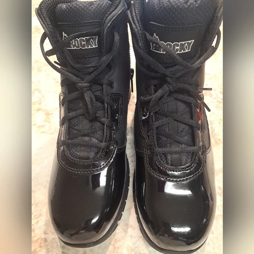ROCKY CADET BLACK PUBLIC SERVICE BOOTS RKD0105 10.5 R